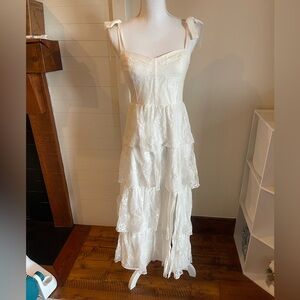 WAYF White Lace Dress